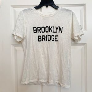 MOVINT Brooklyn bridge white t-shirt